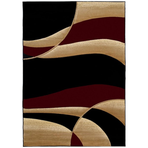 Contours Avalon Burgundy Accent Rug 1'10" x 2'8"