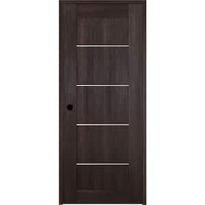 Vona 18 in. x 80 in. Right-Handed Solid Core Veralinga Oak Textured Wood Single Prehung Interior Door