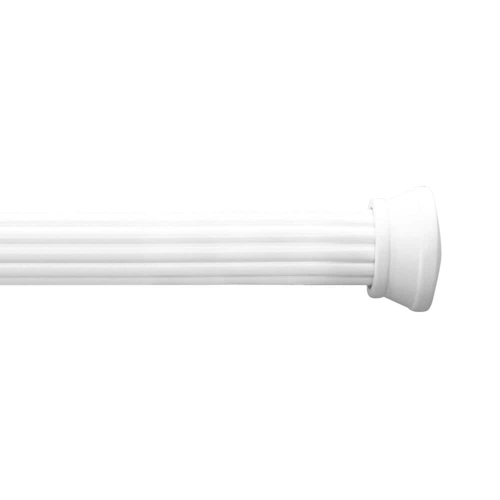 White Wood Curtain Rod Finial Set of 2