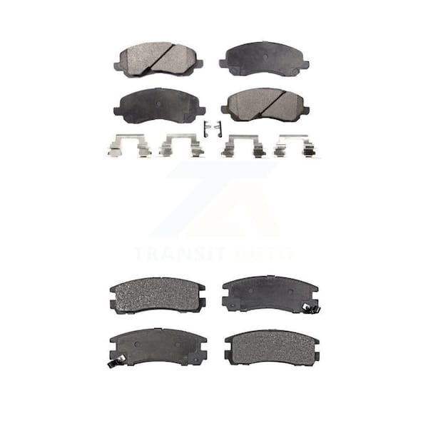 Front & Rear Ceramic Brake Pads Set For Chrysler Sebring, Stratus, Mitsubishi Eclipse, Galant