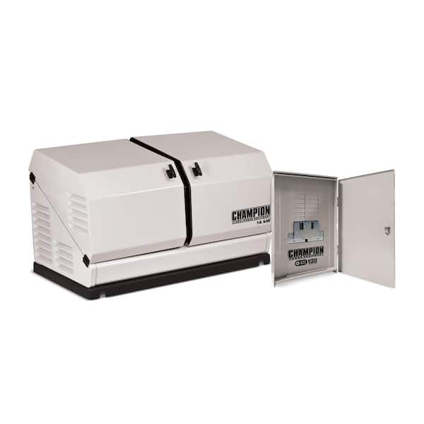 Champion Power Equipment 14000-Watt Air Cooled Home Standby Generator with 99 Amp Outdoor Rated Automatic Transfer Switch