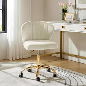 JAYDEN CREATION Ilia Modern Velvet up to 35 in. Swivel Adjustable
