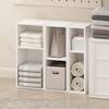 Furinno Reed 21.18 in. Tall White Wood 2-Shelf Bookcase N22280WH
