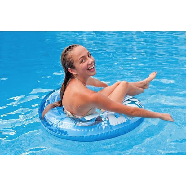 Colorful Transparent Inflatable Swimming Pool Tube Raft (3-Pack)