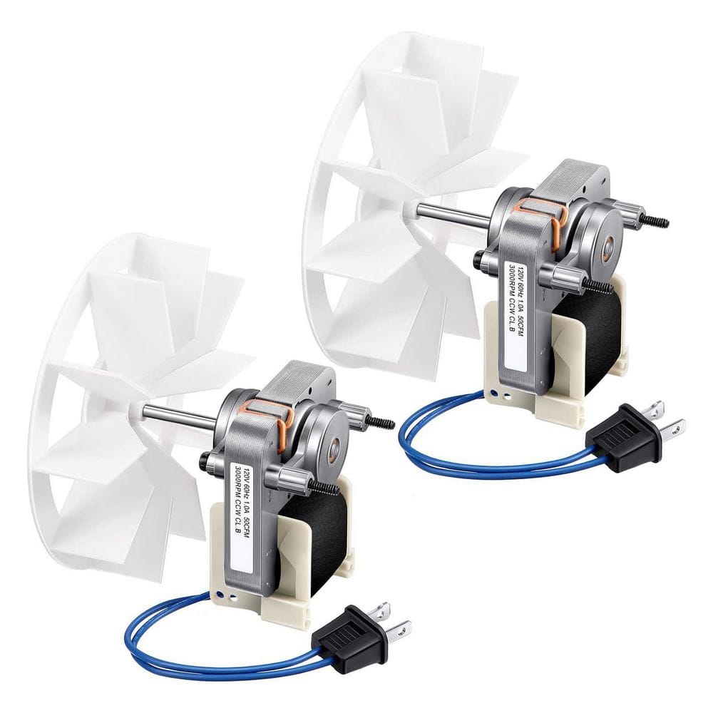 1A Bathroom Vent Fan Motor Kit Replacement Electric Motors Blower Wheel for Ceiling Exhaust 120V 2 Pack price history on PriceWatchPro