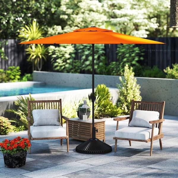 abba patio 9ft patio umbrella Amazon.com: Abba Patio 9FT Lyon Outdoor Patio Umbrella Outdoor Table  Umbrella with Push Button Tilt and Crank Market Umbrella 8 Sturdy Ribs UV  Protection Waterproof for Garden Deck Backyard Pool, Black &