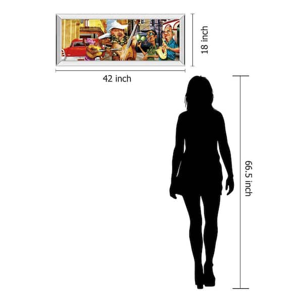 Classy Art 1 Piece Framed Graphic Print Music Graphic Print 18 in