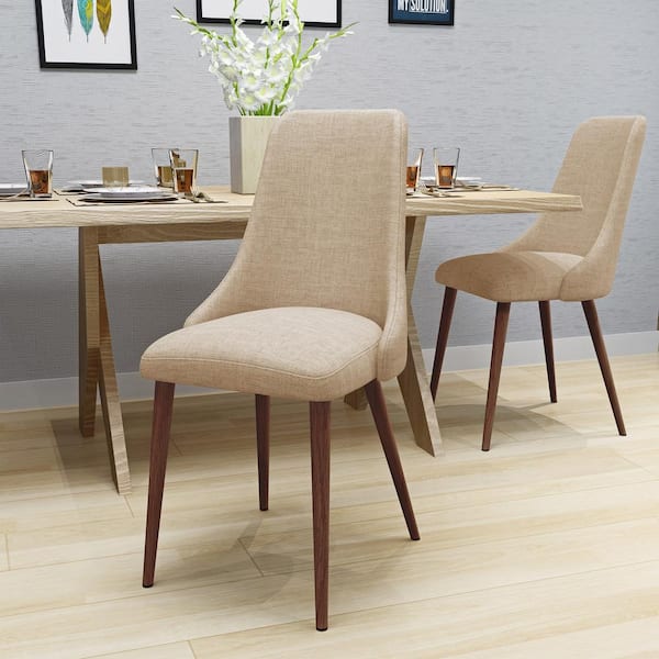 Sabina Wheat Upholstered Dining Chairs (Set of 2)