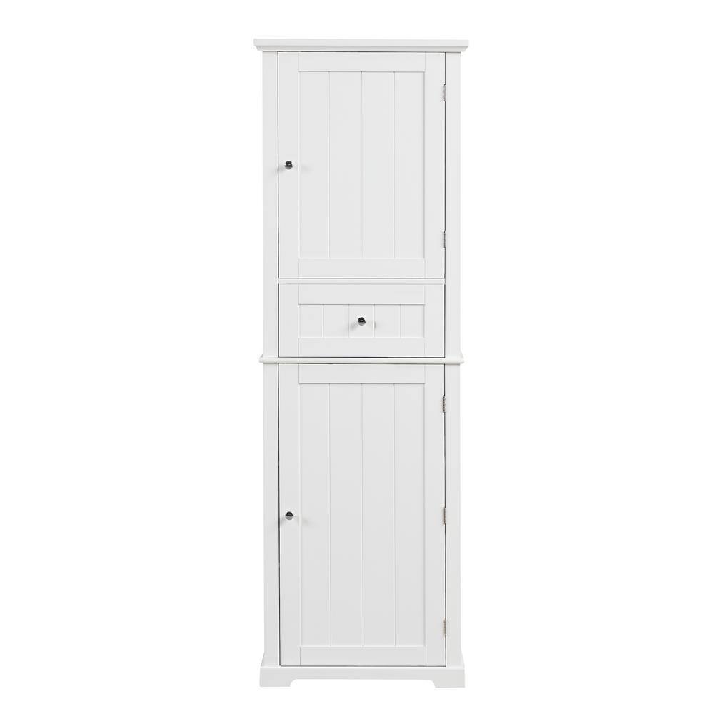 22 in. W x 11 in. D x 67.7 in. H White Ready to Assemble Freestanding Tall 