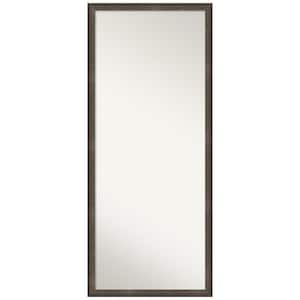 Dappled Light Bronze Narrow 26.75 in W x 62.75 in. H Non-Beveled Modern Rectangle Framed Full Length Floor Leaner Mirror