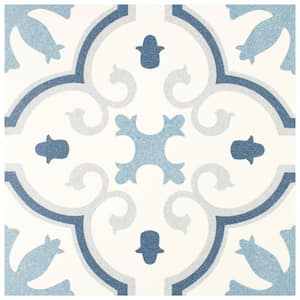 Monteca Blue 9-3/4 in. x 9-3/4 in. Porcelain Floor and Wall Tile (10.88 sq. ft./Case)