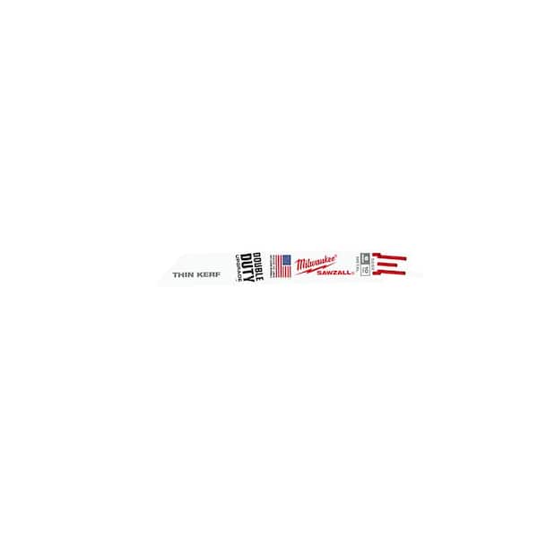 Milwaukee 6 in. 10 TPI Metal Cutting SAWZALL Reciprocating Saw Blades (25-Pack)