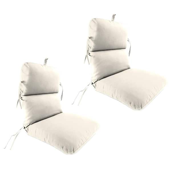 45 in. L x 22 in. W x 5 in. T Rectangular Outdoor Dining Chair Cushion in Veranda Cream (2-Pack)