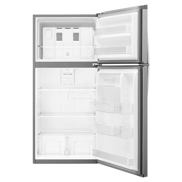 Whirlpool Top Mount Fridge (WRT519SZDM) - Monochromatic Stainless Steel Whirlpool Top Mount Fridge (WRT519SZDM) - Monochromatic Stainless Steel