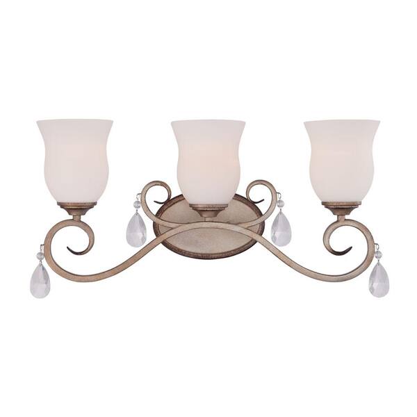 Designers Fountain Gala 3-Light Champagne Interior Incandescent Bath Vanity Light