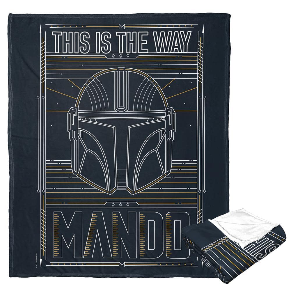 THE NORTHWEST GROUP Star Wars The Mandalorian This Is The Way Silk Touch Multi-Colored Throw Blanket