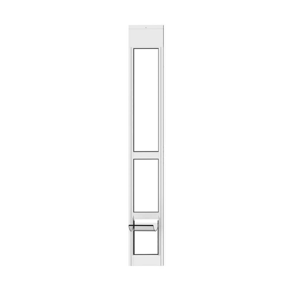 Hakuna Pets White Glass Patio Pet Door, Medium