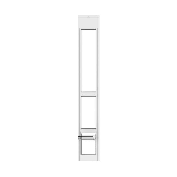 White Glass Patio Pet Door, Medium