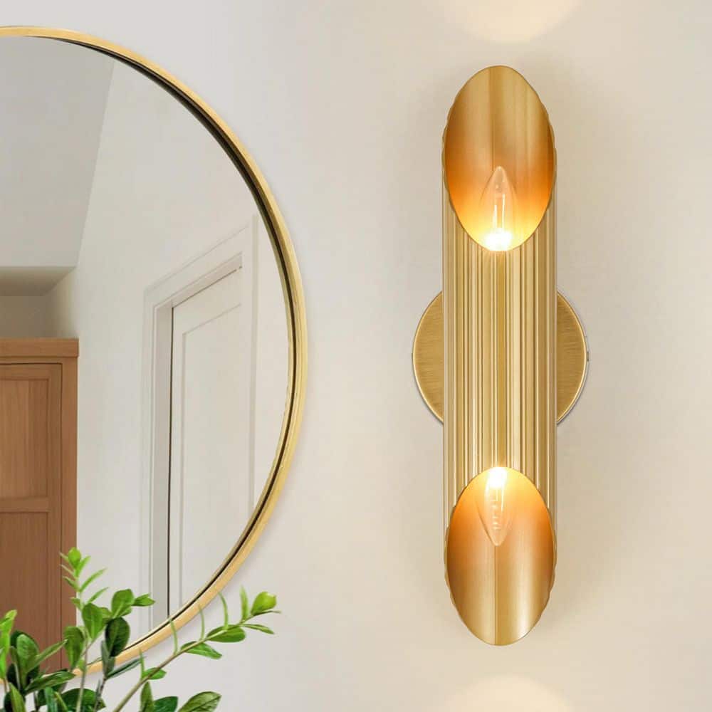 ヴィーナスです Rennnsan Josephina 2-Light Modern Brass Vertical Wall Sconce with