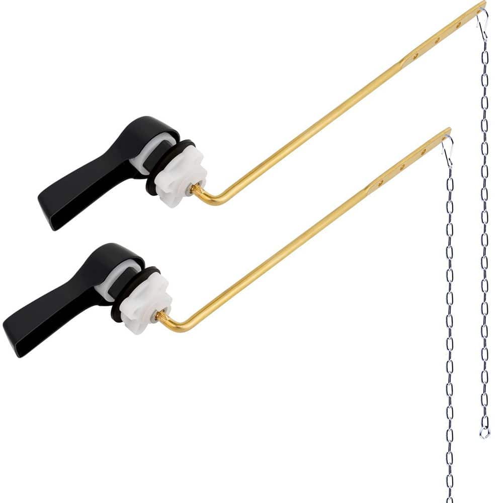 2-Pack Universal Front Mount Toilet Handle with 2-Flapper Chains for Most Front Mount Toilets, Black price history on PriceWatchPro