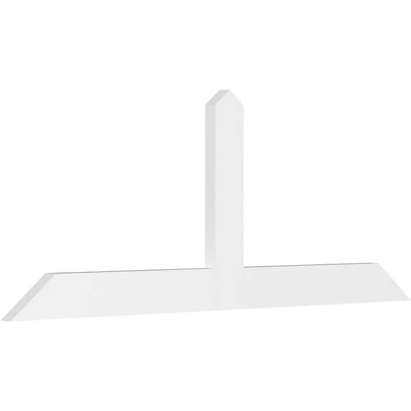 Ekena Millwork Portland 84 in. W x 31.5 in. H x 2 in. D Signature Polyurethane Bracket