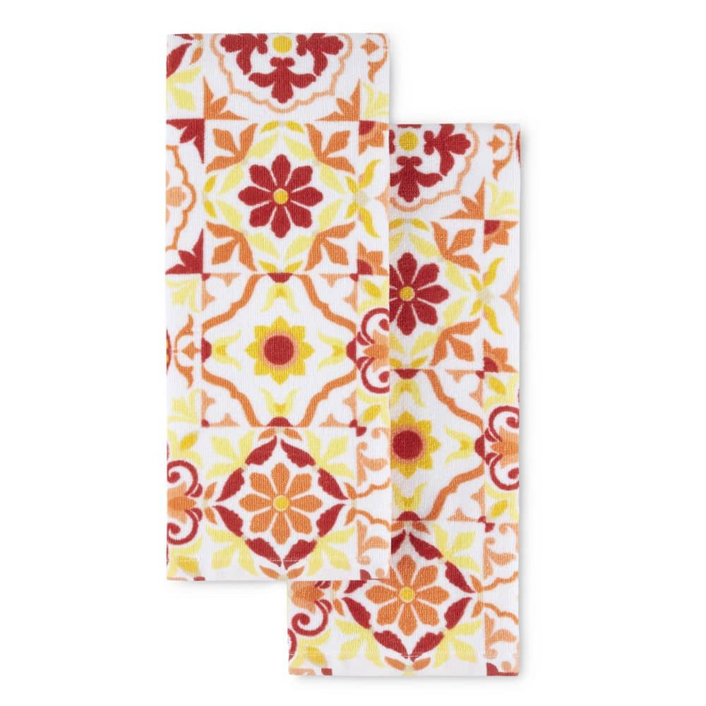 Fiesta Worn Tiles Kitchen Towels Set & Reviews