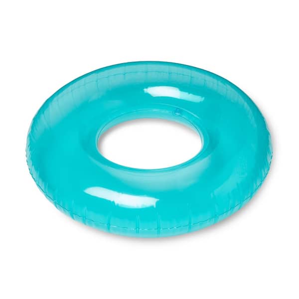 42 in. Blue Sparkle Inflatable Swimming Pool Tube Ring Float