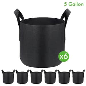 5 Gal. Black Fabric Planting Containers and Pots Planter