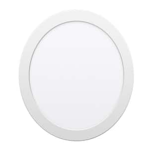 5 in. 6-Watt White Integrated LED Troffer Dimmable Surface Mounted Round Panel