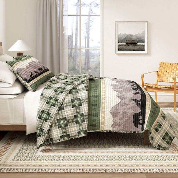 FRESHFOLDS Multi-Colored Reversible Scenic Nature Printed Full