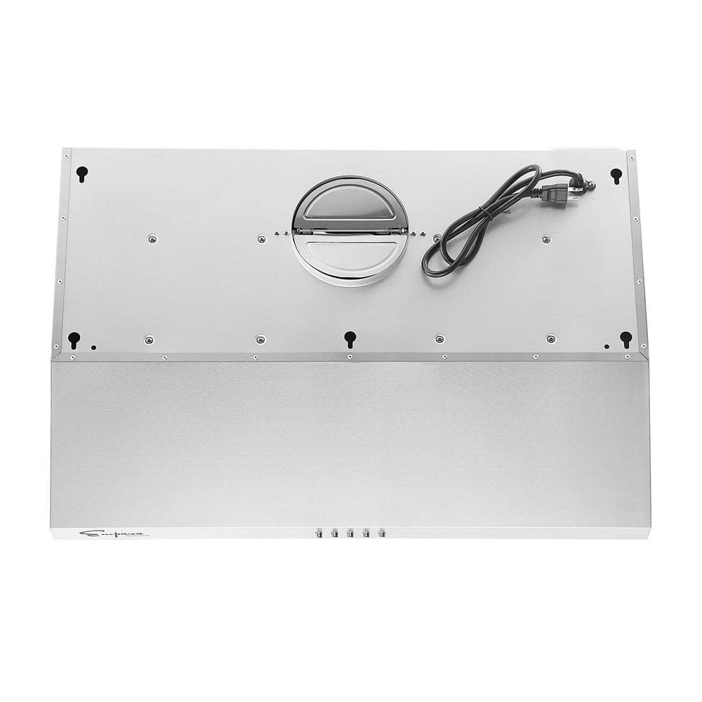 30-Inch Stainless Steel Under Cabinet Range Hood with LED Lights