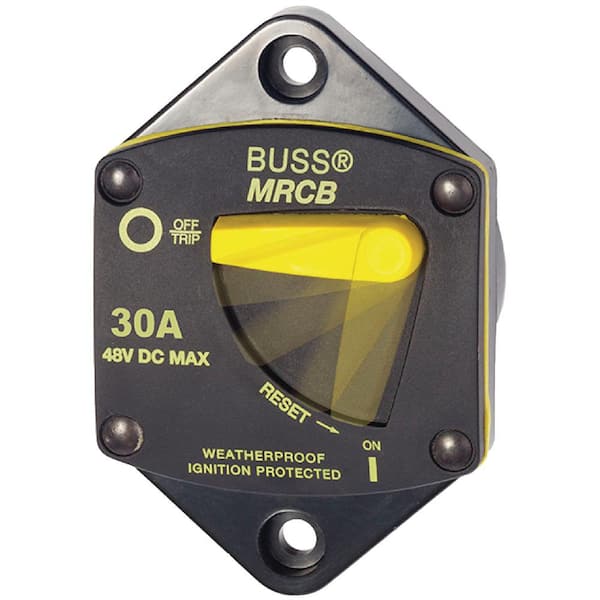 Blue Sea Systems 187 Series DC Circuit Breaker - Panel Mount, 30 Amps