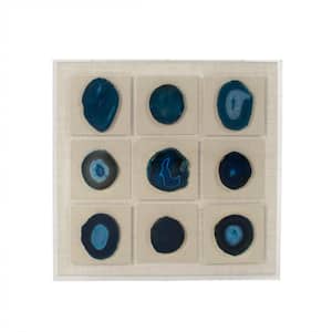 Thin Blue Geodes in Acrylic Wall Art