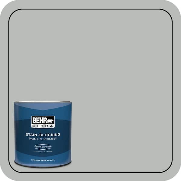 BEHR ULTRA 1 qt. #T18-19 Quiet Time Extra Durable Satin Enamel Interior Paint & Primer