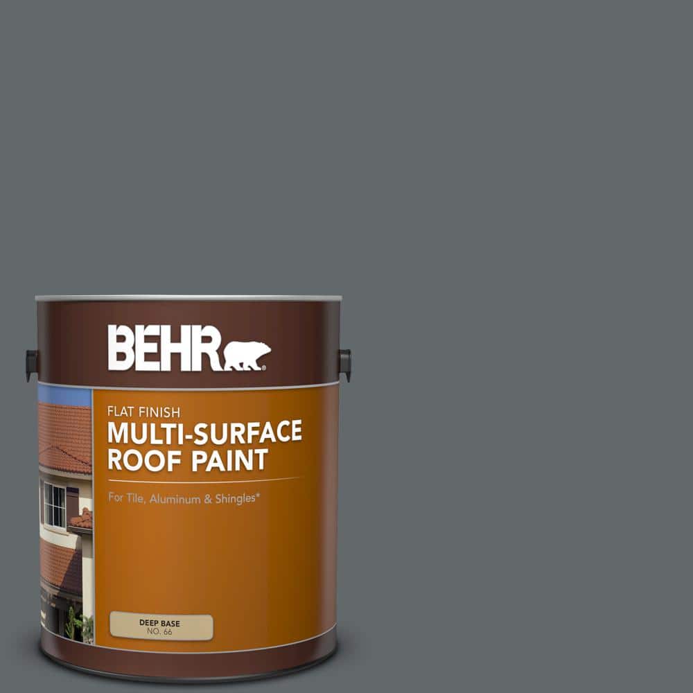 1 gal. #PPU26-02 Imperial Gray Flat Multi-Surface Exterior Roof Paint