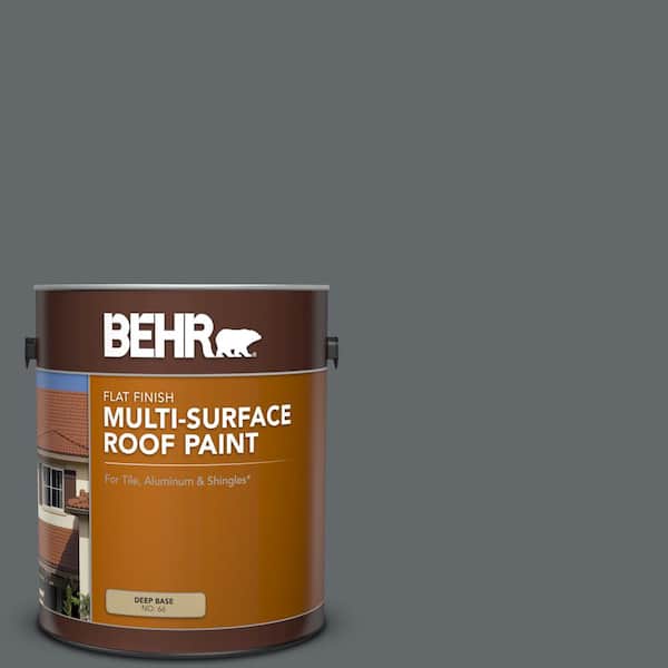 1 gal. #PPU26-02 Imperial Gray Flat Multi-Surface Exterior Roof Paint