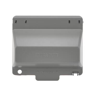 Omnibox® Rectangular Black Duplex Cover Plate