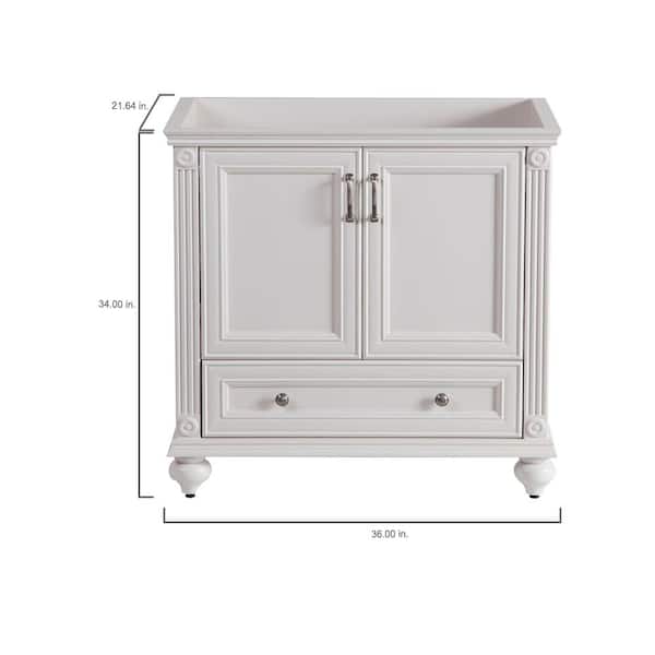 Home Decorators Collection Annakin 36 In W X 34 In H X 22 In D Bath Vanity Cabinet Only In Cream Clsd3621 Cr The Home Depot