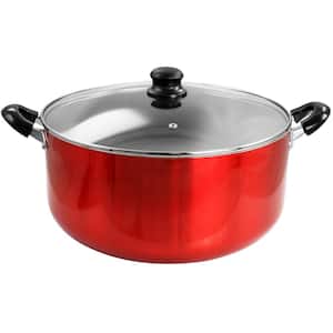 Professional Results 18 qt. Heavy Gauge Aluminum Dutch Oven in Red