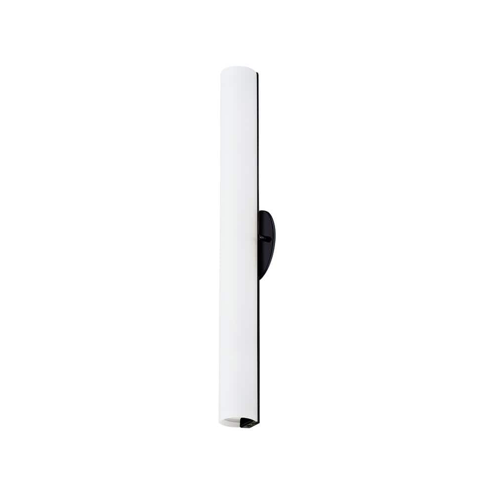 Bute 24-in 1 Light 31-Watt Black Integrated LED Wall Sconce price history on PriceWatchPro