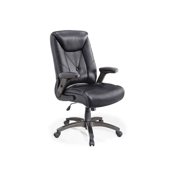 Whalen Chelsen Black Leather Manager Office Chair