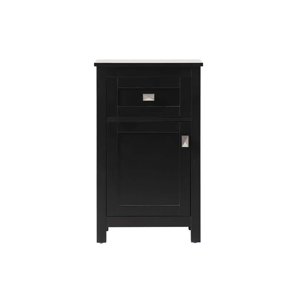 Timeless Home 18 in. W x 13 in. D x 30 in. H Black Freestanding Linen Cabin