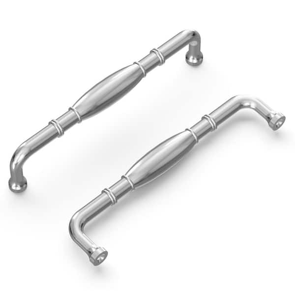HICKORY HARDWARE Williamsburg 5-1/16 in. (128 mm) Chrome Cabinet Pull (10-Pack)