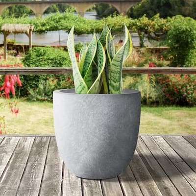 Southern Patio Unearthed Large 17 in. x 19 in. Fiberglass Tall Planter  GRC-081692 - The Home Depot