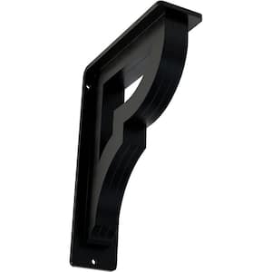 2 in. x 8 in. x 5-1/2 in. Wrought Iron Triple Center Brace Bradford Bracket