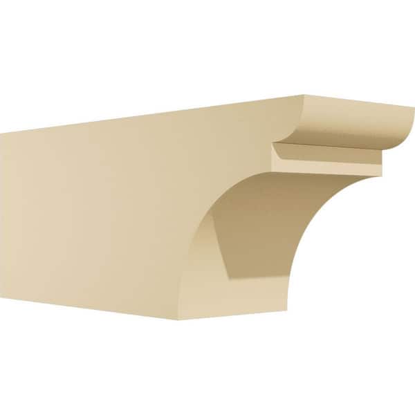 Ekena Millwork Standard Yorktown 6 in. W x 8 in. H x 20 in. D Signature Urethane Rafter Tail Outlooker