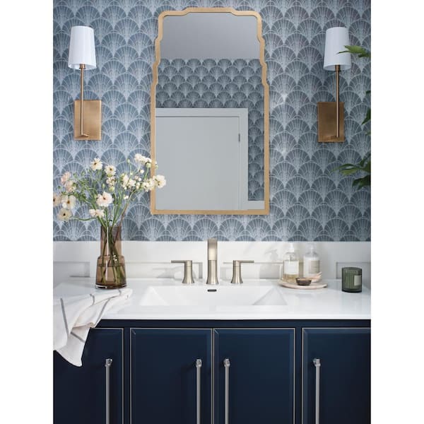 Doux 8 in. Widespread 2-Handle Bathroom Faucet Trim Kit in Brushed Nickel (Valve Not Included)