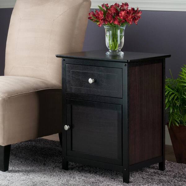 Winsome Eugene Accent Table Espresso 92815 The Home Depot