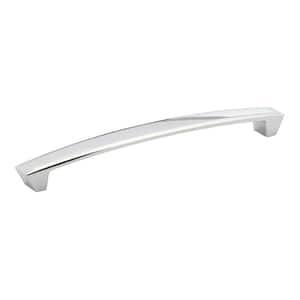 7-9/16 in. (192 mm) Center-to-Center Chrome Contemporary Drawer Pull