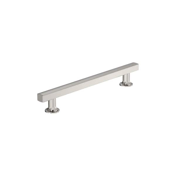 Amerock Everett 6-5/16 in. (160mm) Modern Polished Nickel Bar Cabinet Pull